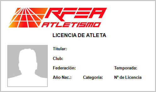 Carnet Licencia RFEA